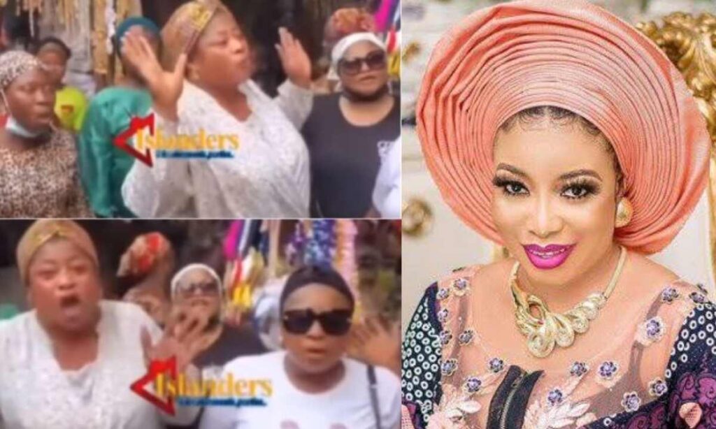 “She is our good customer” – Market women who accused Lizzy Anjorin of stealing gold jewelry make U-turn, declares her innocent