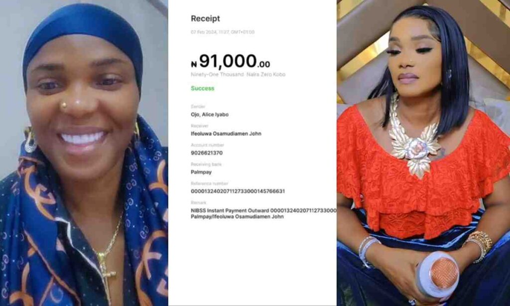 "Na Authentic Alert We Dey Do"– Iyabo Ojo Continues to More Her Colleagues Lizzy Anjorin As She Gifts A Fan 91k