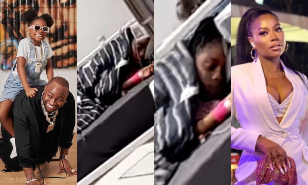 "May God heal her"- Fans shower prayers as Davido first daughter landed in hospital (Video)