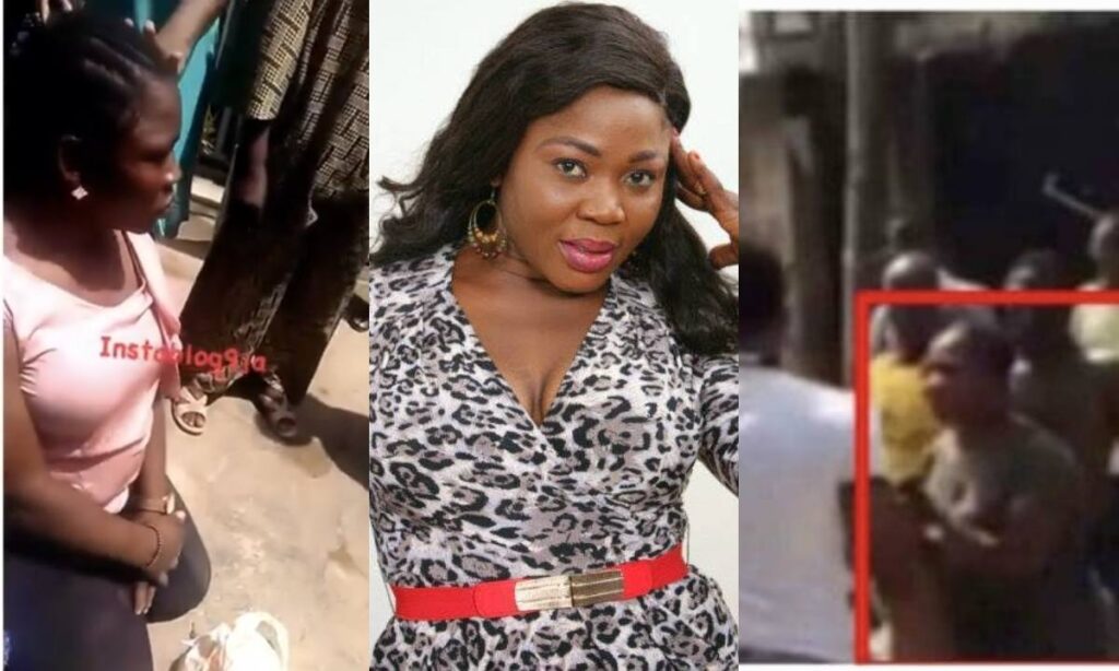 "This is not ordinary at all"- Fans reactions as angry mob diisgrace Yoruba actress Yetunde Akilapa for stealing again (video)