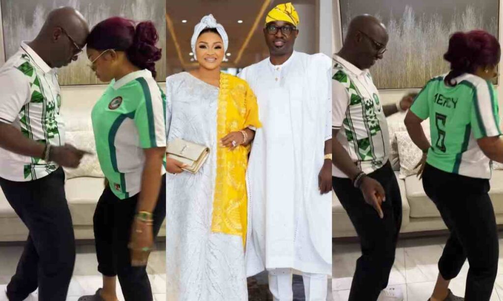 "Emi Lokan I Don Collect This One "– Kazeem Adeoti And Mercy Aigbe Replied First Wife Funsho Adeoti (Watch)