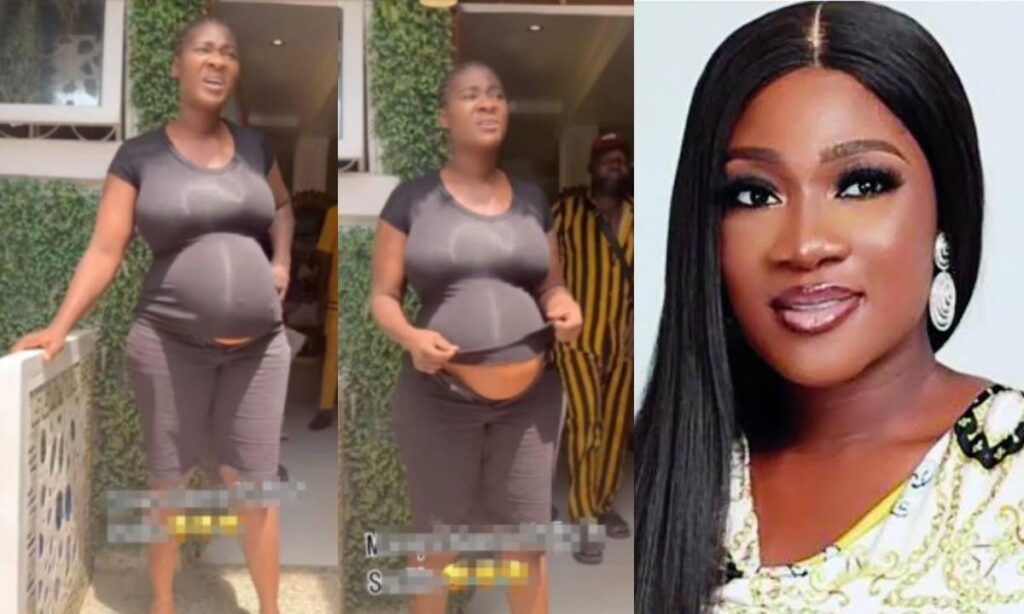 "Child number 5 loading” – Mixed reactions as actress Mercy Johnson is spotted in heavily pregnant props [Video]