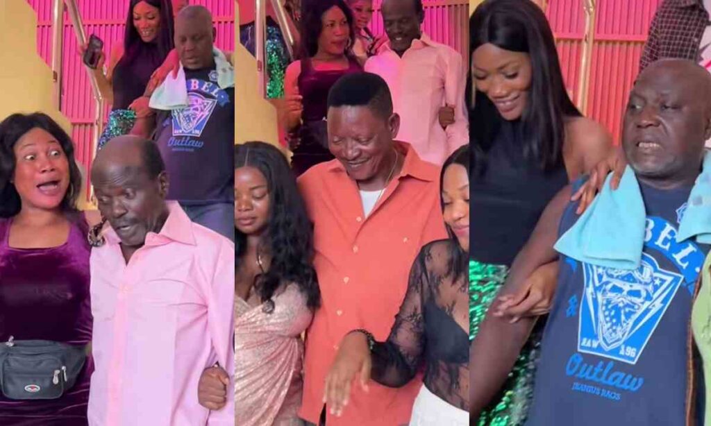 "They Don Carry Our Babalawo Go Enjoy But This Two Is Too Much Now"– Reaction As Alapini Osha, Abijah Warah And Lalude Were Seen Enjoying Each Other With Two Babes Each (Watch)