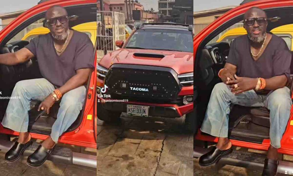 Congratulations Pour In As Kunle Omisore Splash Millions On Toyota Tacoma Truck (Watch)