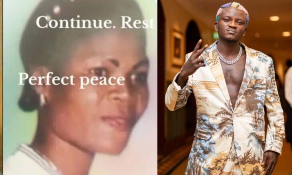 Singer Portable remembers late mother, shares throwback photo