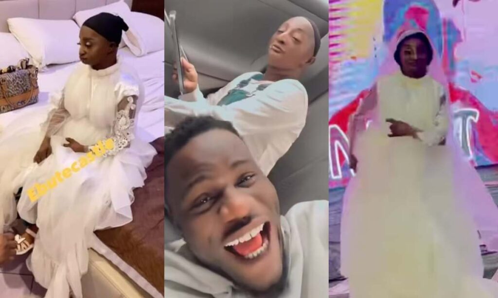 "Anty Ramota Don Japa Like Dis ooo"– Reaction As Anty Ramota Run Away From Hotel Room After Marathon Of Fun (Watch)