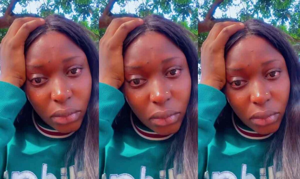 "I'm Getting Tired Already God Please Come To My Rescue"– Portable 4th Baby Mama Ashabi Simple Shed Tears As She Share Cryptic Message (Watch)