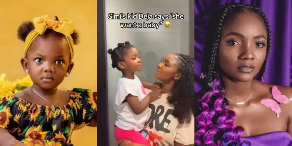 “No, we do not” – Simi shuts down daughter, Deja’s request for a baby in hilarious video