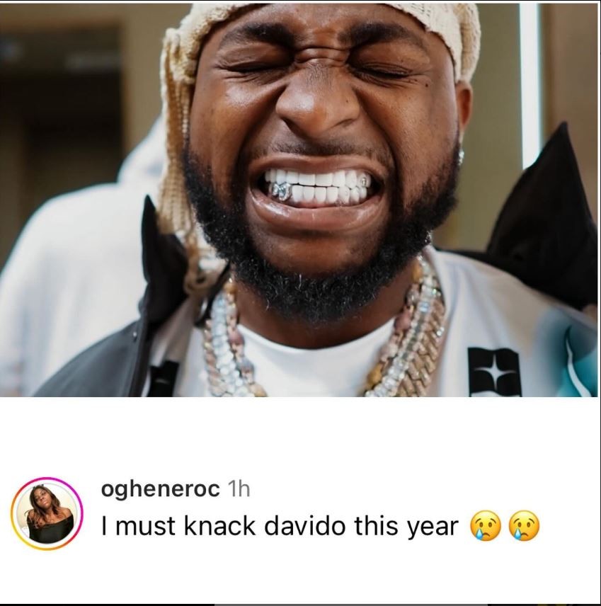 I don't care about Davido wife, I must knæck him this year, God help me – Nigerian lady cries out