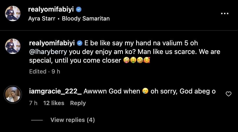 “This is rubish,You that can't even take care of your child” -Yomi Fabiyi’s estranged wife, others react as he shares a loved-up video with another woman.