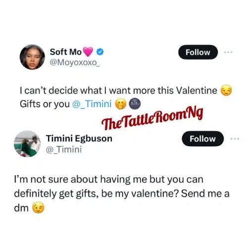 Timini links up with lady who wooed him for Valentine’s, gives her bouquet of flower(Video)