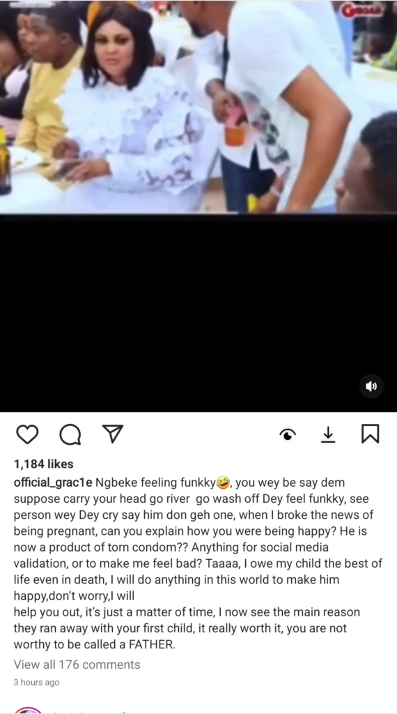 "Even You Self They Refer To Yourself As A Father"– Yomi Fabiyi Baby Mama Grace Shade Yomi Fabiyi Lay Heavy Cuurse (Watch)