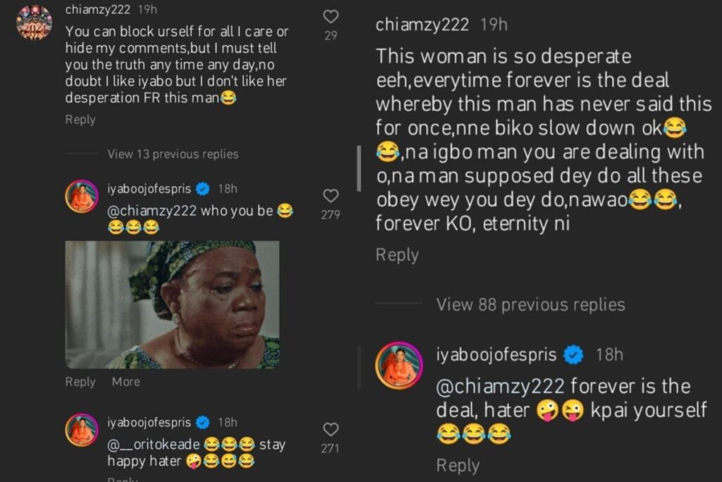 "You better take it easy, he go soon leave you"- Iyabo Ojo fiights diirty with trolls for calling her out over her desperætion for her new boyfriend Paulo Okoye