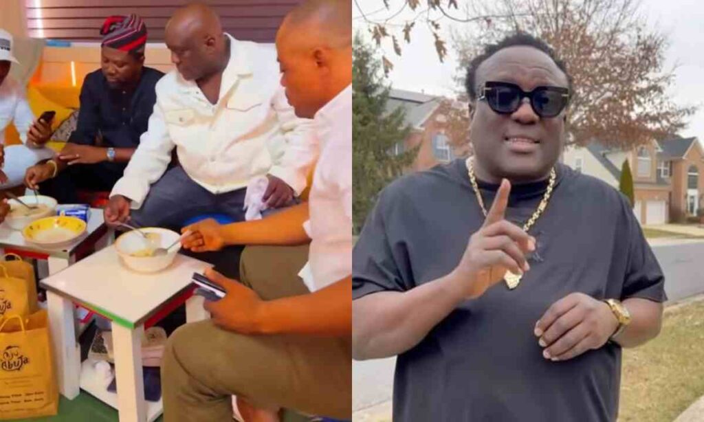 "Ha Even Saheed Self Dey Mu Gari"–Fuji Singer Saheed Osupa Shares Viral Video Where Him And His Colleagues Drinking Gari Online.