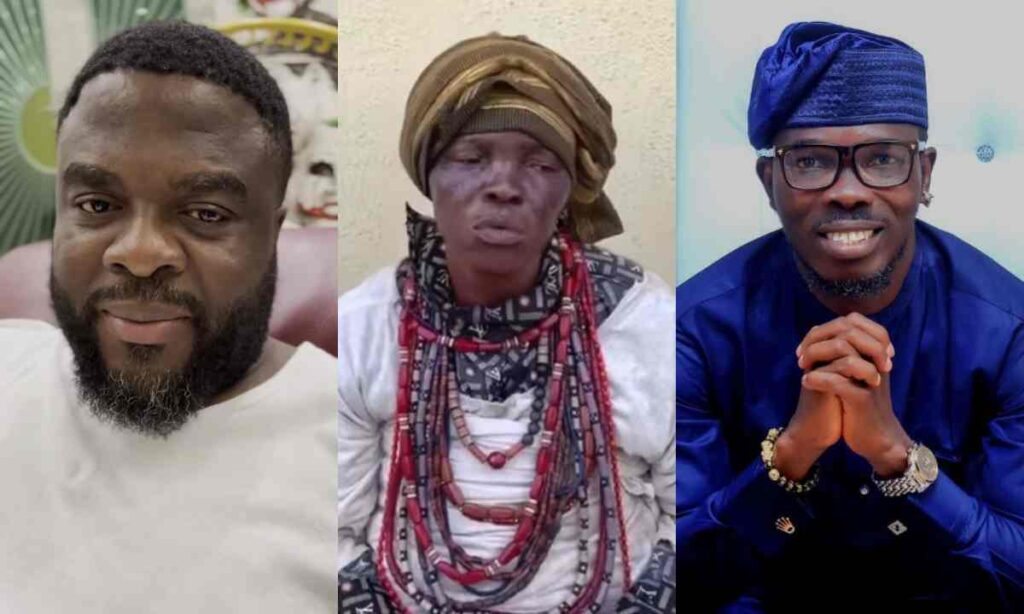 "God Bless You Both Abundantly"– Massive Reaction As Aremu Afolayan And Ijebu Gave Veteran Actress Ajirotutu A Huge Amount Of Money And Other Things (Watch)