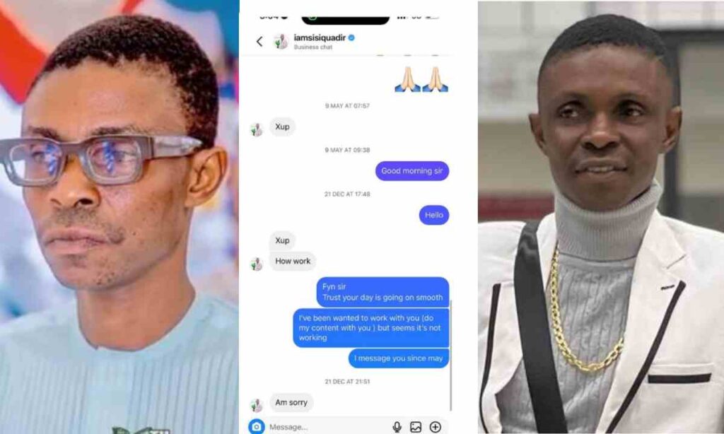 "O Ju Aye Ni, So Why You Go Post Am Now – Lady stirs reactions as she shares chat with late Sisi Quadri before he gave up