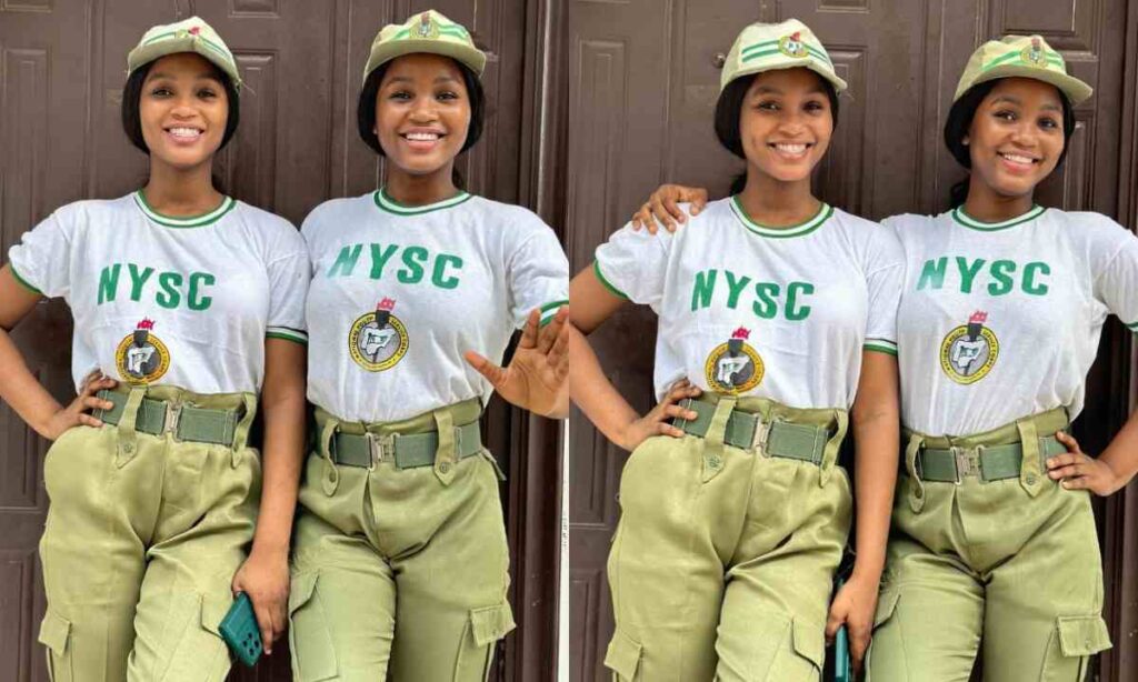 "Waow So Beautiful"– Popular Comedian Twinz Love Share Beautiful Pictures With Nysc Kaki