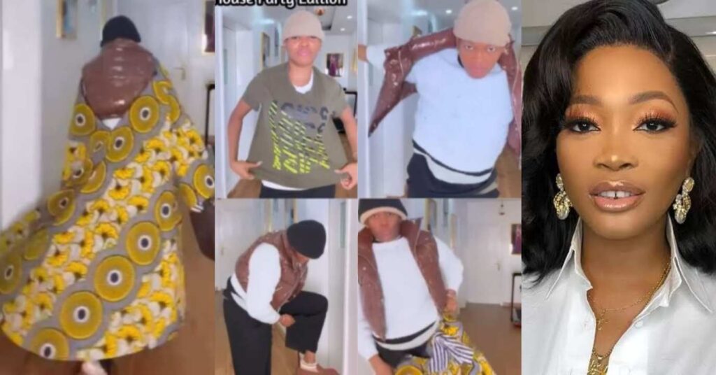 "What is really happening here” – Kiekie raises eyebrows as she wears 27 outfits in one spot, her final look stuns many (Watch)