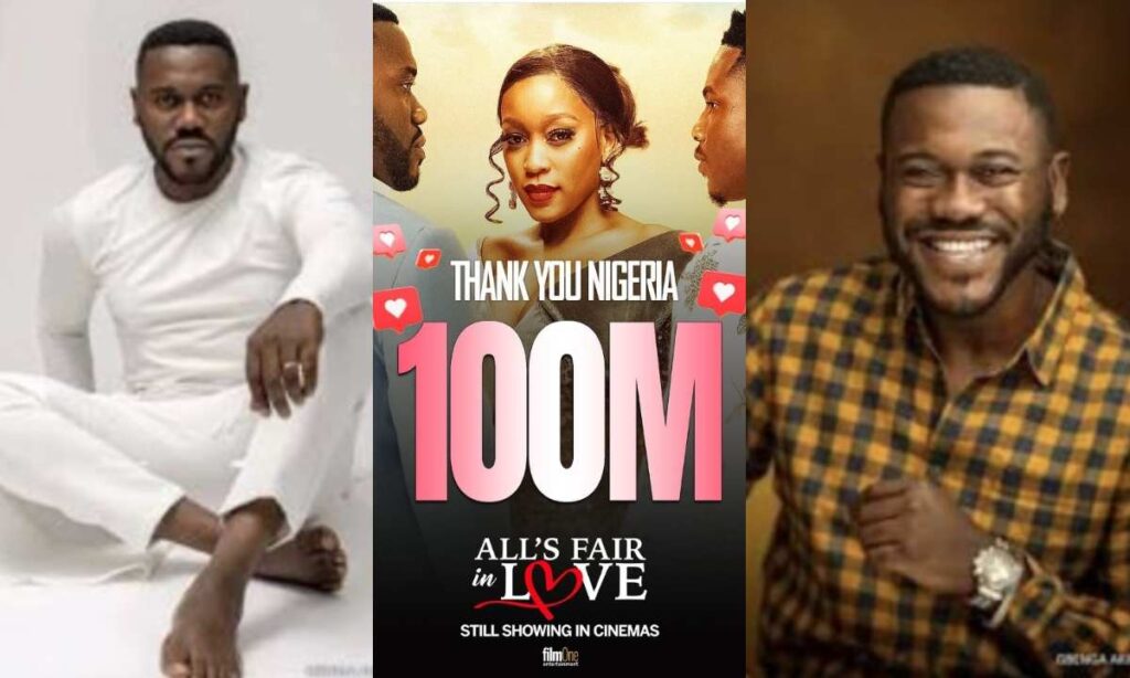 "He gave me reasons to be thankful"- Deyemi Okanlawon expresses gratitude as his movie ‘All’s fair in love’ hits N100 million