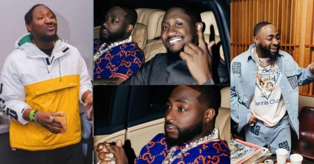 "Wahala, hustle oh” – Tunji Adeleke calls out his cousin singer Davido for cropping him out of a photo