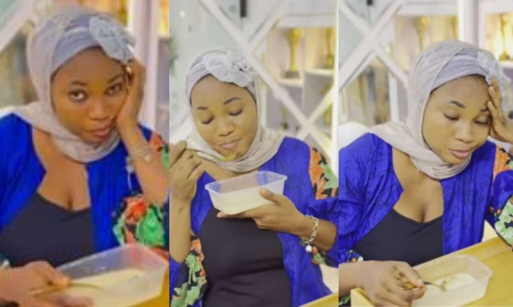 "I Love No Be By Mouth, All Of Them Don Run Now Drinking Gari"– Jumoke Odetola Cried Out As All His Boyfriend And Sugar Daddy Didn't Give Her Something For Ramadan