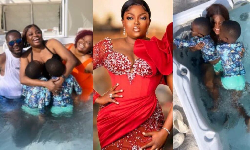 Beautiful Moment Funke Akindele Takes Her Kids for Luxurious Vacation Getaway In Dubai