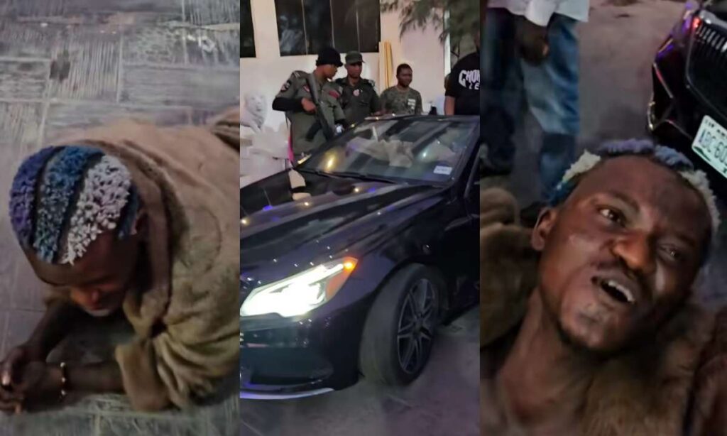 "He Too Gets Respect And He No Dey Proud"– Funny Moments Portable Was Rolling On The Floor Appreciating Adah Mohammed Usman For Gifting Him A Convertible Benz Worth Over 150million Naira (Video)