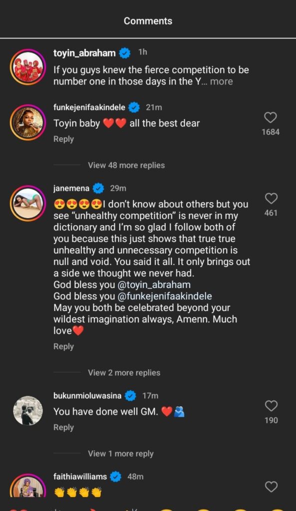 "All the best to you"- Funke Akindele reacts as Toyin Abraham publicly put an end to their fiight