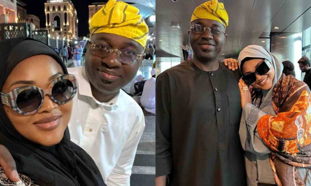 "This Is Lovely"– Massive Reaction As Mercy Aigbe And Her Husband Kazeem Adeoti Visit Umrah 2024