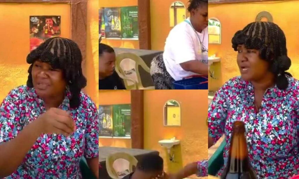 "How Will You Be Looking At Another Wooman When Am With You"– Biola Adekunle Gave Her Husband A Sound Slaap At A Bar As He Was Looking At Another Girl Big..... (Video)