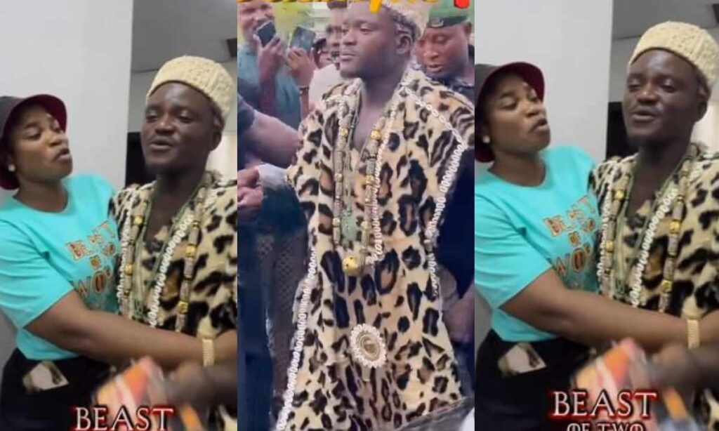 Massive Reaction As Portable Support Eniola Ajao By Stunning The Cinema In Royal Dress As Bobrisky Remains Embattled In The Celll (Video)