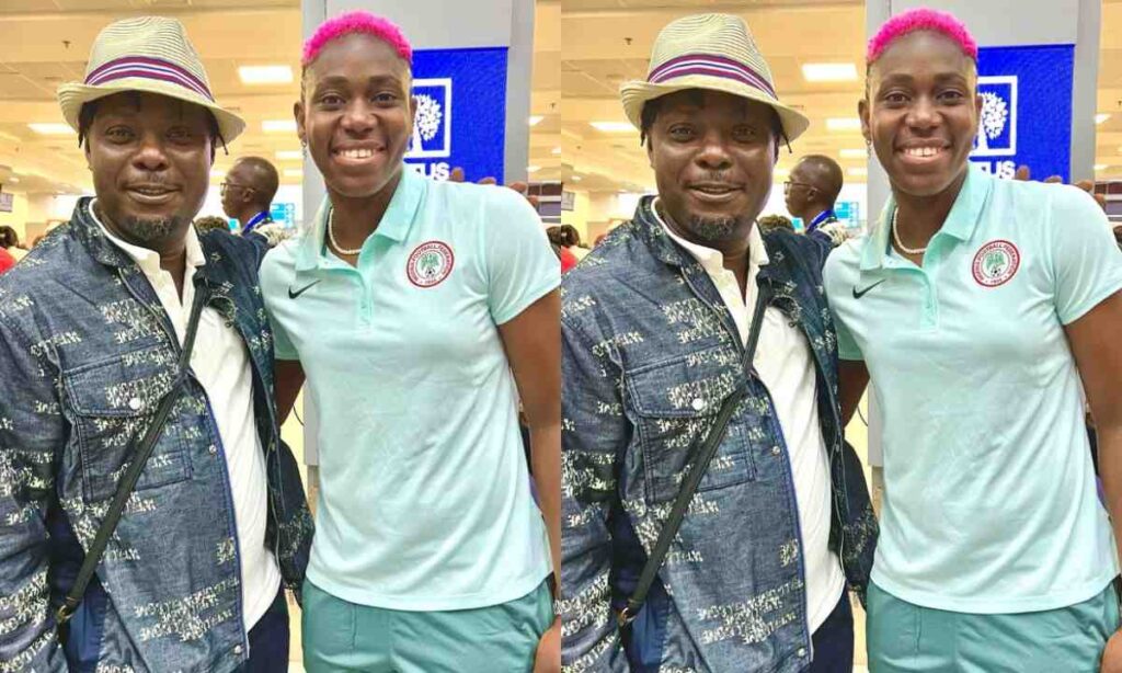 "With Agba Baller That Is Making Us Proud"– Kunle Afod Says As He Link Up With Asisat Oshoala