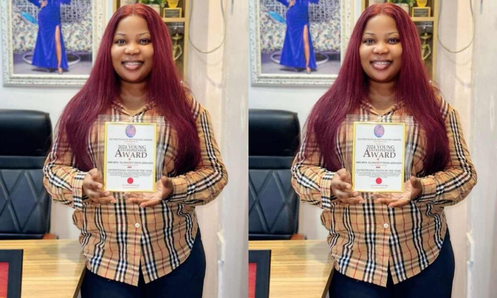 Congratulations Pour In As Adeniyi Johnson Wife Seyi Edun Bag Best Young Entrepreneur Of 2024