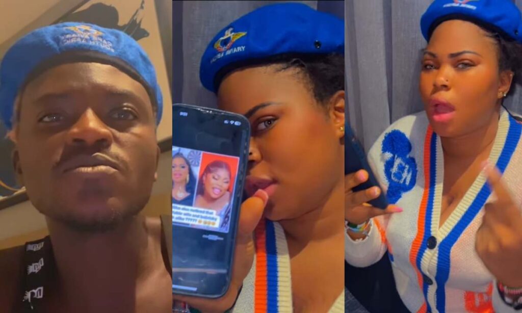 "Is It True That I Look Like Bobrisky?"– Portable Real Wife Omobewaji Ask His Husband As Fan Says They Look Alike, See Portable Reply (Video)