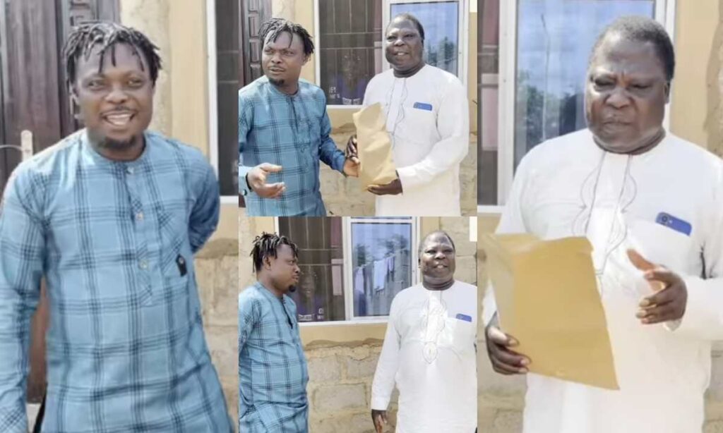 Veteran Actor Baba Elegbeje Ado Shed Tears Of Joy As Kunle Afod Bless Him With 270k And Also Promise To Complete His Uncompleted Building (Video)