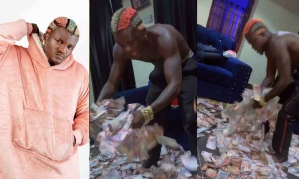 I know say after God na government, abeg forgive me if you have videos of me spraying money – Portable begs EFCC (Video)