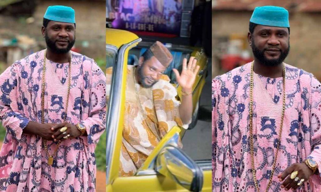 "I'm The Real Alagbede"– Jide Awobona Shares Beautiful Video Of How He Stepped Out Of For Veterans Actress Jaiye Kuti 'Blacksmith' Movie Premiere (Video)