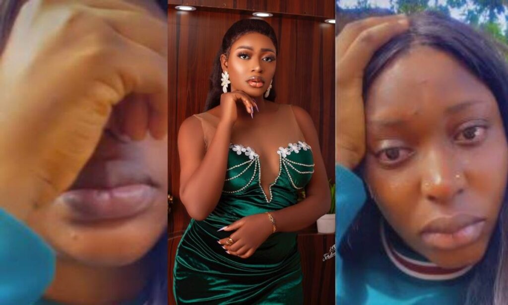 "Why do you humiilliate and judge me for every good thing I do"- Portable 4th babymama Ashabi Simple cries out (Video)