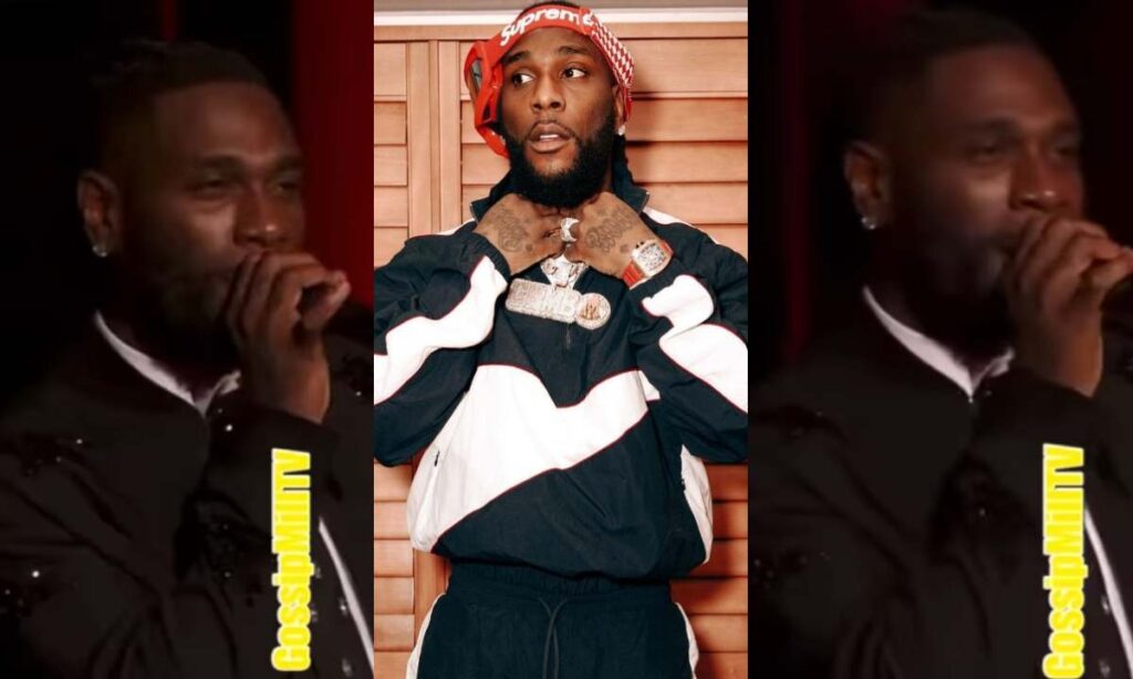 "So Giant Of Naija No Sabi Read"– Funny Moments Burna Boy Couldn't Read On Teleprompter While Presenting Award In UK Goes Viral (Video)