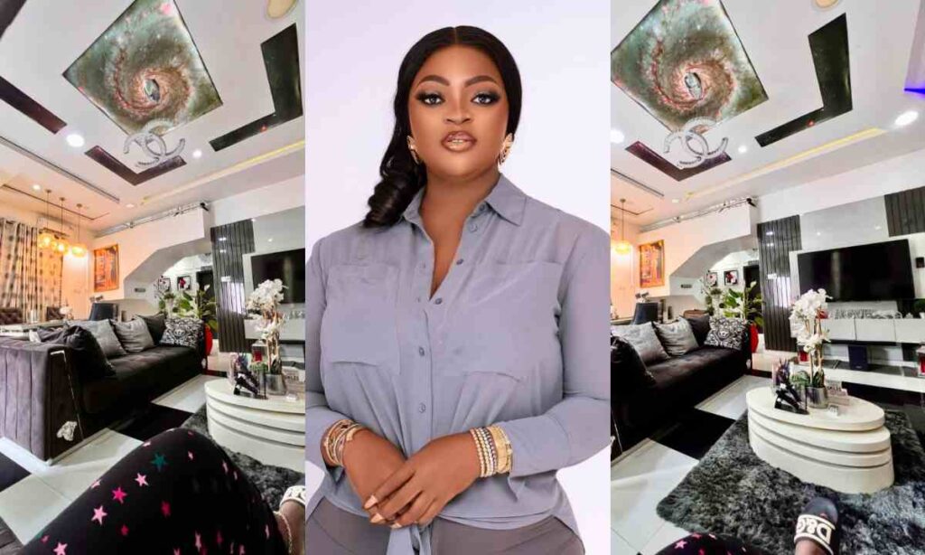 "My Dwelling Place"– Netizen In Surprise As Eniola Badmus Share Video Of Her Gigantic House Interior (Video)