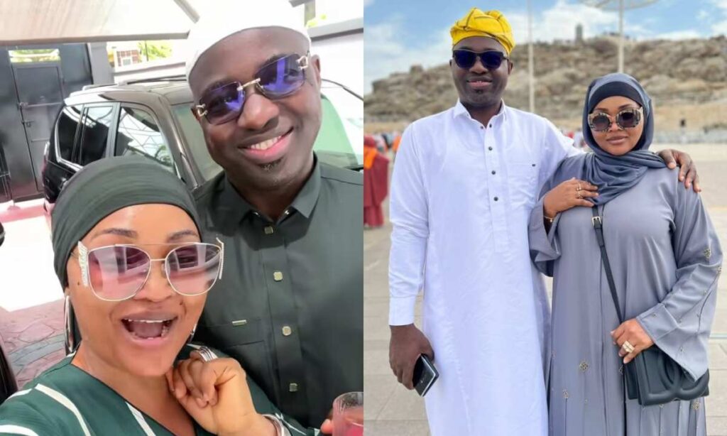 "Allah forgive our sins” – Mercy Aigbe husband, Kazim Adeoti pleads as he shares beautiful photos