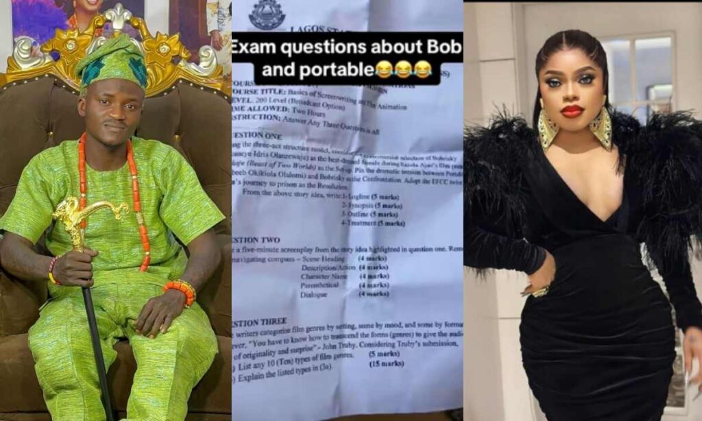 "Which kind of question be this"- Reaction as Mass communication students at LASU get unexpected question on Bobrisky and Portable