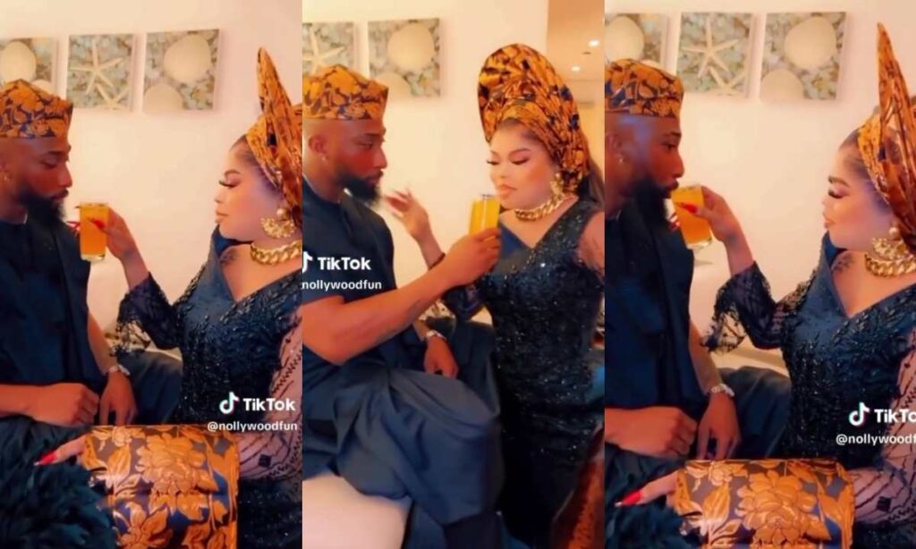 "He Never Spend One Week You Don Dey Do Like Dis"– Massive Reaction As Bobrisky Husband ViSurfacesface Online Having Fun With Another Babes.