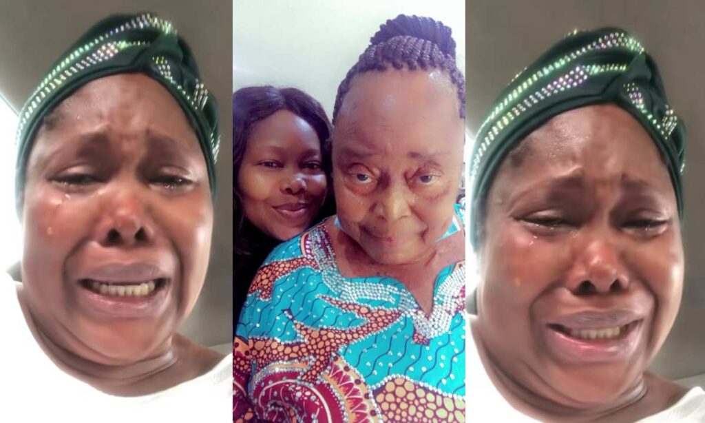 "I Missed All The Goodbye Signal"– Actress Toyin Alausa In Tears As Her Mother Pass Away (Video)