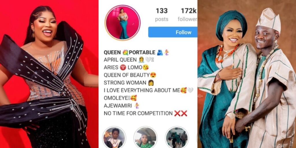 Portable’s wife, Bewaji finally calm down, reintroduces herself as she takes down birthday post