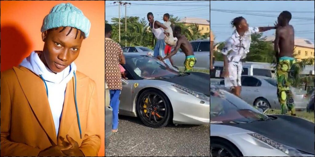 "Wahala for Marlians oo” – Moment Zinoleesky clashes with fan who begged him for money on street (Video)