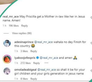 “May your daughter, Priscilla get a mother-in-law like Mohbad’s mum”- Man prays, Iyabo Ojo reacts