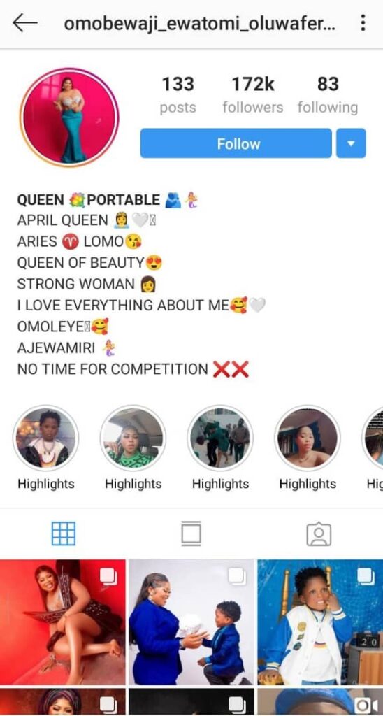 Portable’s wife, Bewaji finally calm down, reintroduces herself as she takes down birthday post