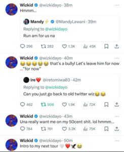 “You need to beg me like the way he his beggging here” – Wizkid Make Jessss Of Davido as he shares video of the singer begging to sleeep with American model in new post (Watch)