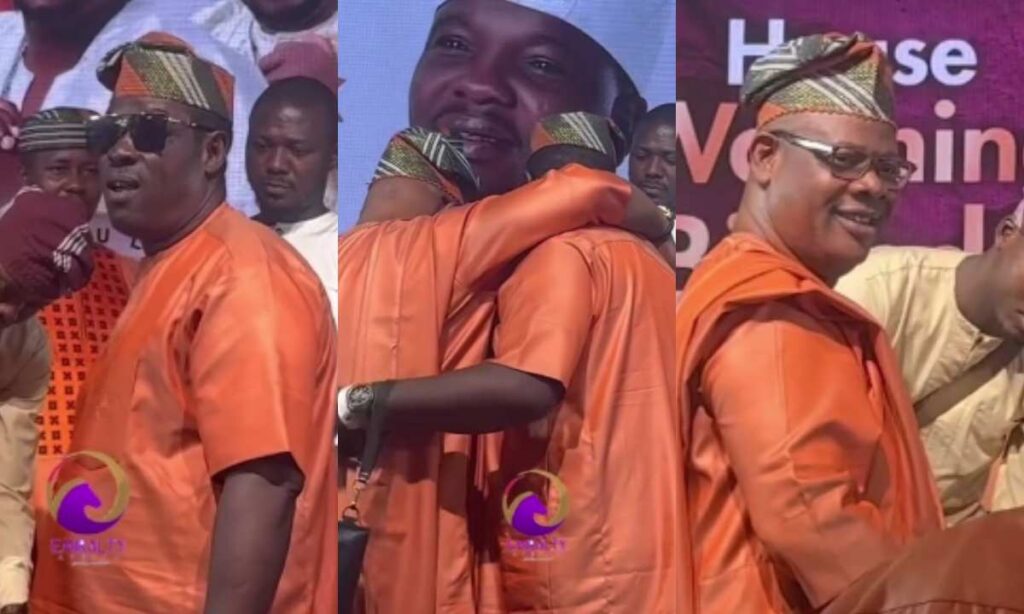 "So They Were Fiighting Before"– Huge Congratulations As Veteran Actor Taiwo Hassan Ogogo And Yinka Quadri Finally Reconcile By Ajobiewe At Yomi Fabiyi Birthday Celebration (Video)